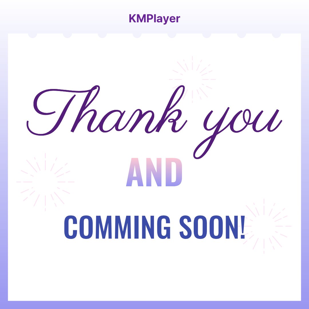 KMPlayer tweet media