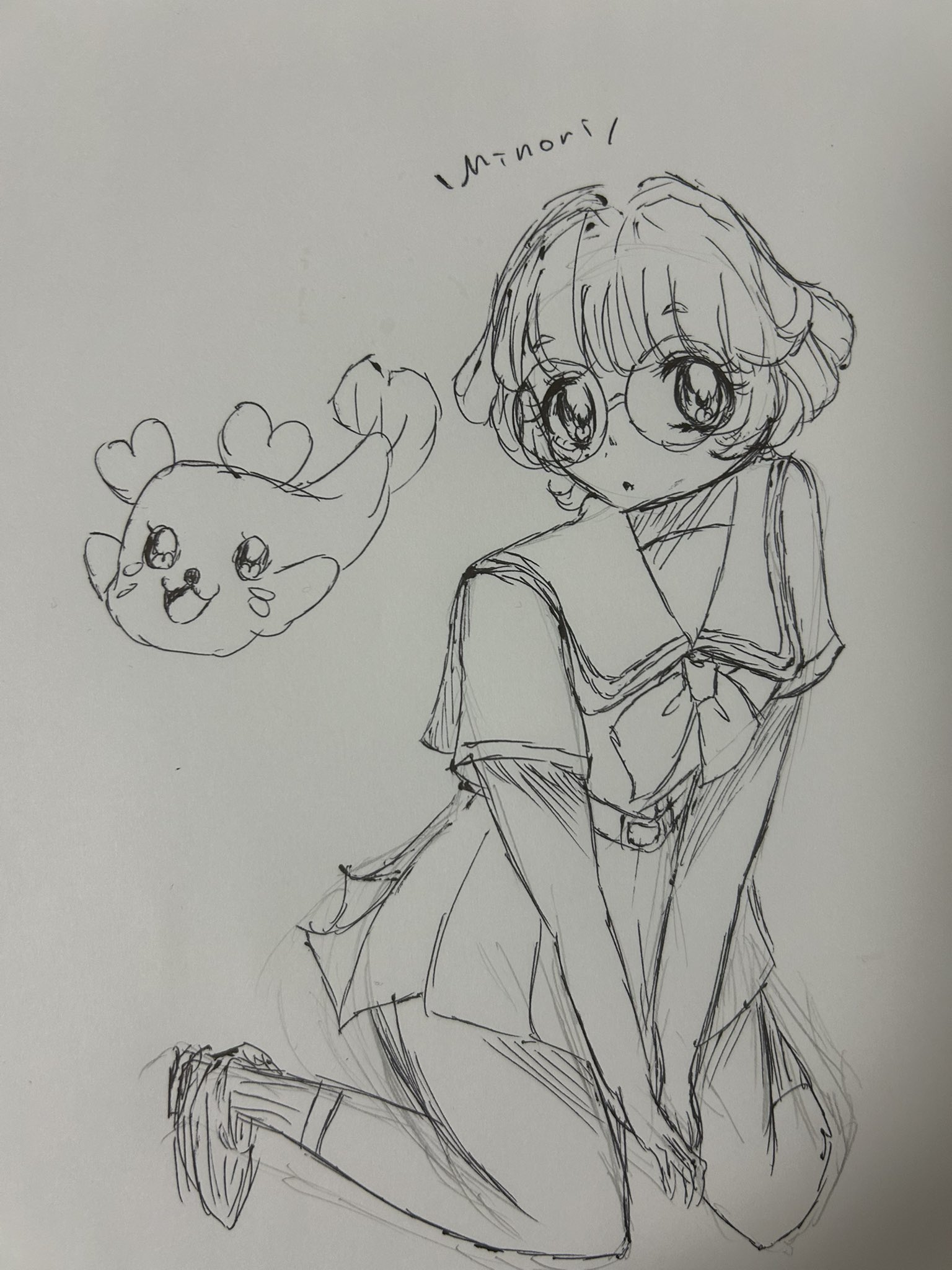手描きイラスト　ミニ色紙　春の野原の妖精さん 手描きイラスト ミニ色紙 春の野原の妖精さん おすすめネット