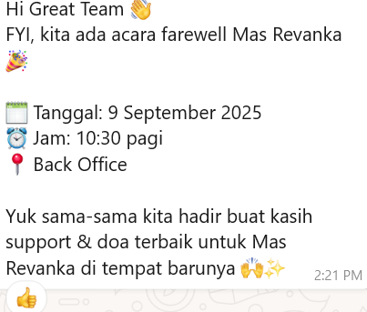 fourteendays14's tweet photo. "acara farewell" berat nii mo last day juga🥲 https://t.co/iL9UGZkqLS