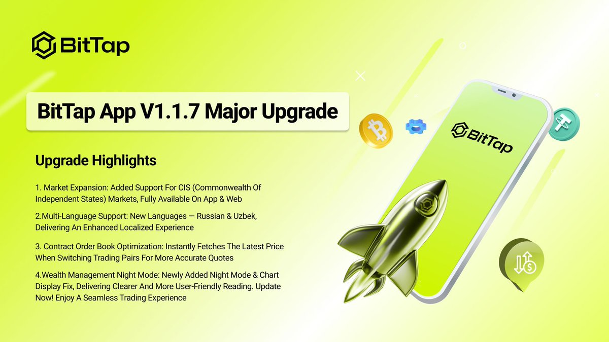 BitTapGlobal's tweet image. 🚀 BitTap App v1.1.7 Coming Soon!
✨ Smoother, faster, and more stable
🔗 Learn more:buff.ly/lxdtCLC 
#BitTap #AppUpdate  #Crypto