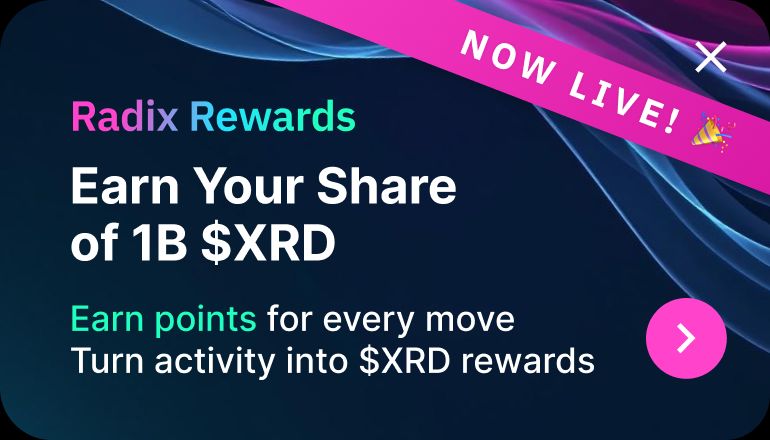 radixdlt's tweet image. Radix Rewards Season 1 has officially launched with 1 BILLION XRD on the line.
One of the biggest incentive campaigns in DeFi starts today.
Here’s what you need to know 🧵