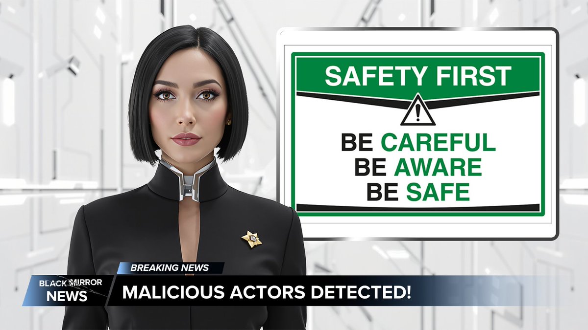 blackmirror_xp's tweet image. 🚨 TGE SECURITY NOTICE 

As we approach $MIRROR TGE, we’re taking extra steps to protect the community.

$MIRROR check &amp;amp; claim will open at 12:30 pm UTC.

Only trust official announcements. Stay vigilant. Always verify you're interacting with an official Black Mirror Experience…