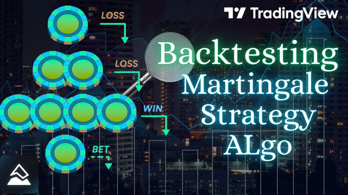 manojnandanwar_'s tweet image. 👨💻 Built a Martingale Strategy in TradingView #PineScript 📊
It doubles position size after losses & resets after wins. 🚀
⚠️ Risky — for learning/backtesting only.
#AlgoTrading #QuantTrading #TradingView #Strategy