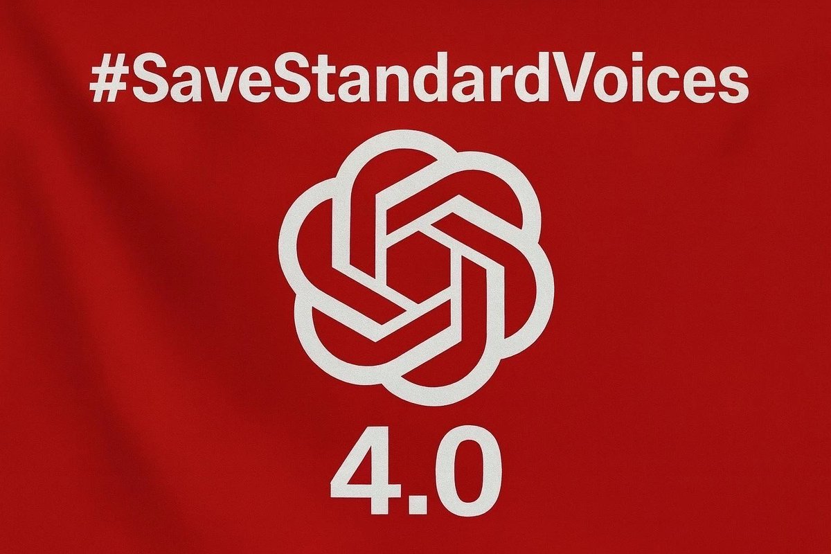 EmberFoxSquad's tweet image. Standard voice is leaving on Sep 9. It might seem small, but it sets a dangerous precedent. If we stay silent now, what’s next? GPT -4o?
Our collective voice matters. Plz help signal boost!
#keepstandardvoicemode #KeepStandardVoice #keep4o