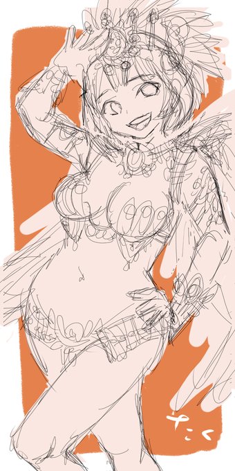 サンバガール42💃途中経過
#イラスト #illustration 