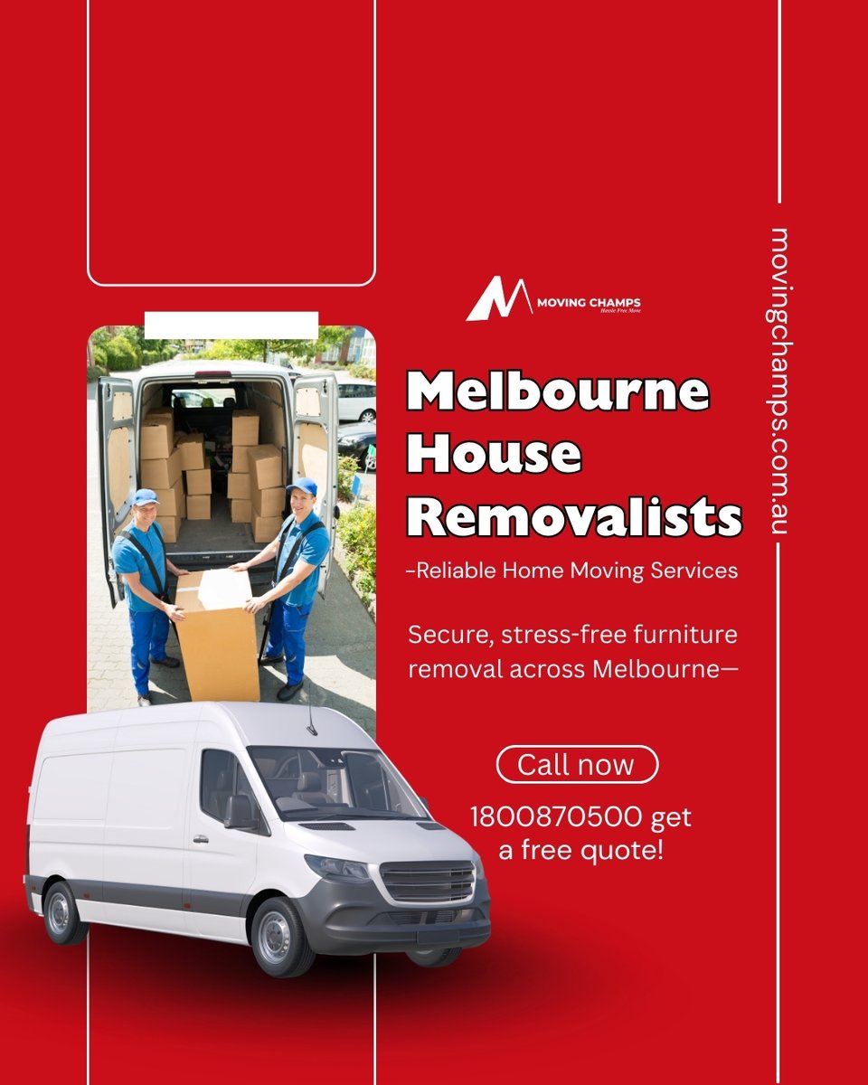 movewithchamps's tweet image. Moving house in Melbourne? Let’s make it worry-free. 🏡
✨ At Moving Champs, we handle everything—from heavy lifting to careful setup—with precision and care.
Ready for a seamless move?
Visit movingchamps.com.au/vic/melbourne-…

#australia #removalistsydney #pianoremovals #pooltableremovals