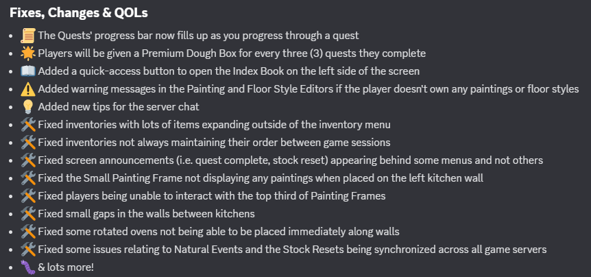 🔍v1.4 is LIVE for #CookACookie! 

✅ Display Cases – show off your cookies safely
🎨 Floor Colors – pick color, saturation &amp; brightness
🍌 New Cookies: Banana Bounce, Raspberry Drop, Matcha Munch &amp; more!

🎮Play now:  roblox.com/games/13080973…
💬Discord: discord.gg/UHv2gfdsbC