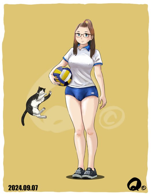 本業がバタバタと小忙しくて新絵あげられてません😅
1年前のかわいいブルマ絵でも見てやってください🏐 