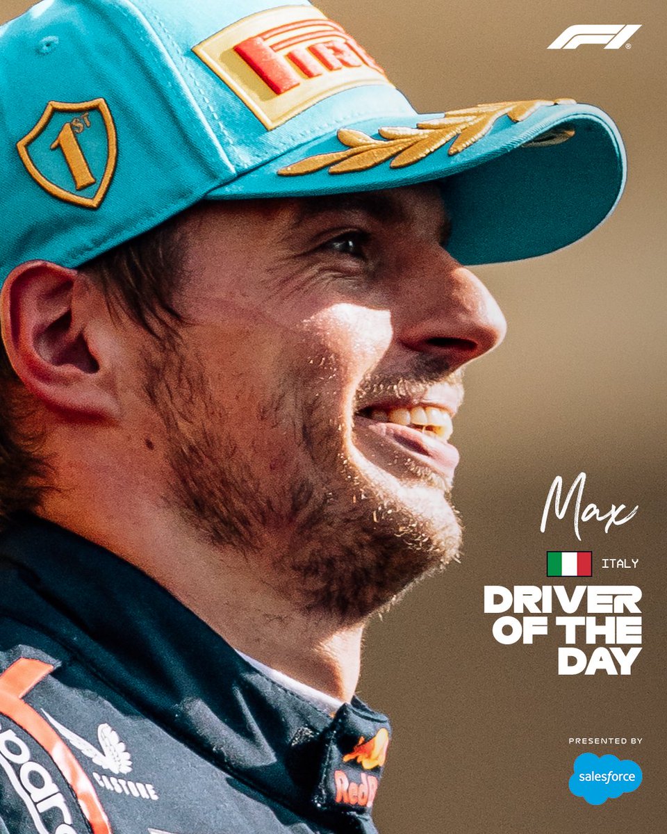 Yo no llamaría el piloto del día, yo lo llamaría el piloto del fin de semana se quedó con todo MAX VERSTAPPEN. 
Vía <a href="/F1/">Formula 1</a>