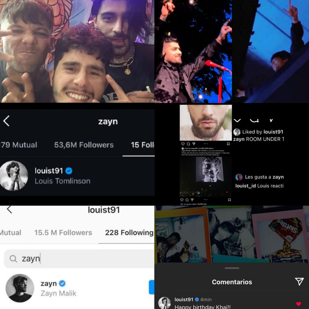 speaknow_louis's tweet photo. louis realmente fue a un concierto de zayn, zayn le dedicó canciones, de las 15 personas que zayn sigue louis es una de ellas, se dan mg en instagram de sus carreras solistas y ahora tenemos una foto de ellos en pleno 2025, porfavor ESTO SE LLAMA FELICIDAD 🥺❤️‍🩹 https://t.co/rzq2RKiULB