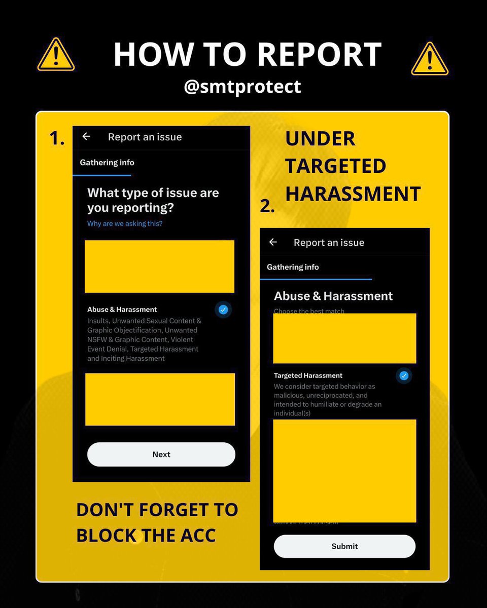 smtprotect's tweet photo. ⚠️ MASS REPORT AND BLOCK ⚠️

Please report this account and tweet under: 
- Abuse and Harassment > Targeted Harassment > Block
-Hate > Slur &amp; tropes

🔗 https://t.co/igKF51Uuz4
🔗 https://t.co/Ojp0P6SyLD
🔗https://t.co/kuNMiBmQ1Y

‼️ DO NOT ENGAGE AND REPORT MULTIPLE TIMES ‼️ https://t.co/fZpKXfrxvF