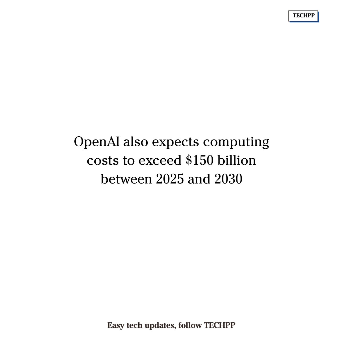 techpp's tweet image. OpenAI spending to hit $115B by 2029, that&apos;s $80 billion more than earlier forecasts. 

#OpenAI #AI #Spending #DataCenters
