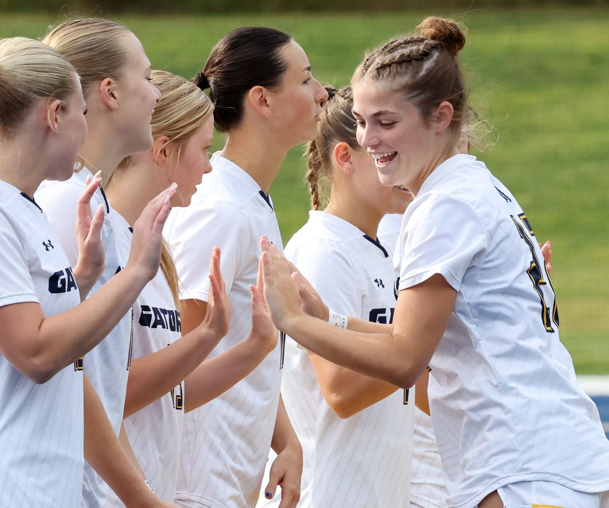 SINGING THE ‘BLUES’ — The Allegheny College beautiful Blue Turf, home to field hockey and women’s soccer, produced plenty of smiles for those two sports on Saturday.