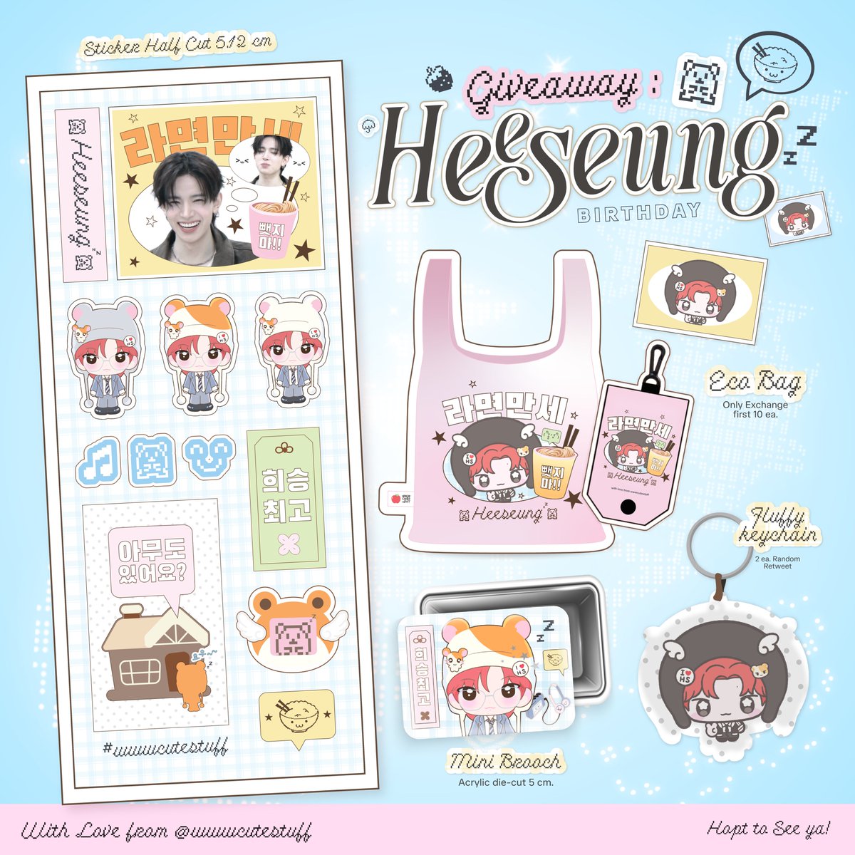 kindly rt﹆˚ₓ
Giveaway Heeseung’s Birthday ദ്ദി ₍ᵔ•⩊•ᵔ₎
only 24 set!
by wwwcutestuff𓍯

location : LOVEiS Cafe Lido #OurchapterwithHeeseungDate
Time : Tba
ʚ₍ᐢ ›̥̥̥  see you ‹̥̥̥ ᐢ₎ɞ .

#HAPPYHEESEUNGDAY
#HEESEUNG #ENHYPEN
#ENHYPEN_HEESEUNG #희승