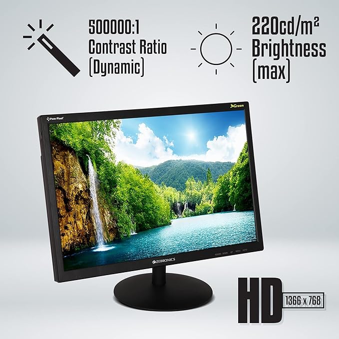 DealsHuntIND's tweet image. ZEBRONICS V19HD – Compact HD Monitor for Everyday Use
18.5″ HD display (1366×768) with HDMI &amp;amp; VGA support, vivid colors, slim design, and even wall-mountable. Great for multitasking or saving desk space. Selling now around ₹2.7K
amzn.to/4mSSqpi

#Zebronics #TechOnABudget