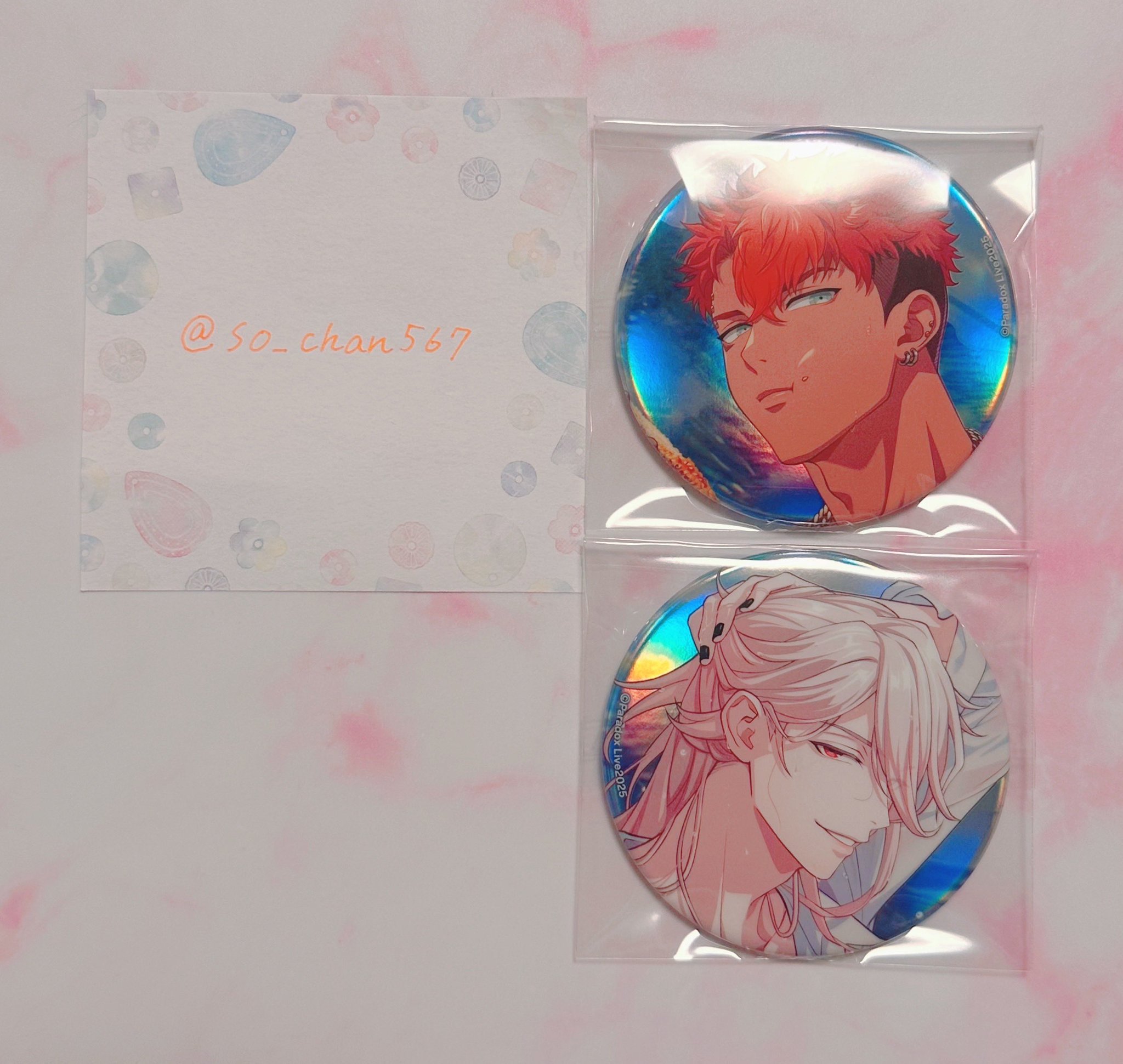 パラライ 真夏の幻影 缶バッジ☆イツキ おまけ シール