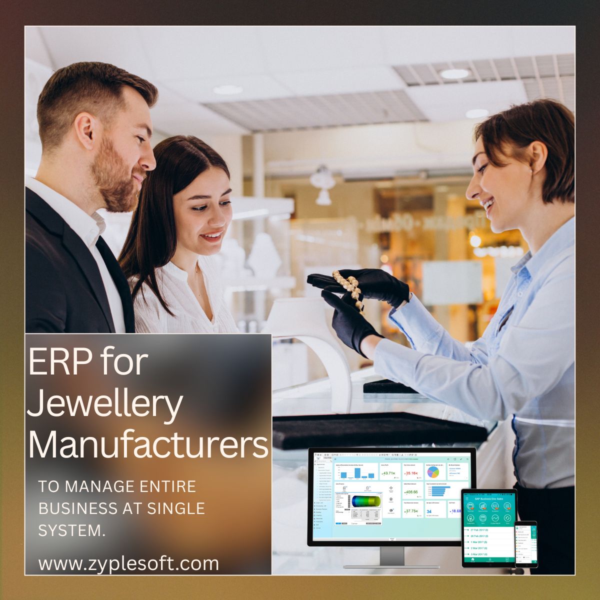 zyplesoftware's tweet image. Why Top Jewellery Manufacturers Are Switching to SAP Business One?

Contact us: +91 - 72998 80500 , info@zyplesoft.com

Read: zyplesoft.com/jewellery-manu…

@zyplesoftware 
@SAP 

#JewelleryManufacturing #SAPBusinessOne #ZypleSoftware #ERPforJewellers #JewelleryERP #GoldManagement