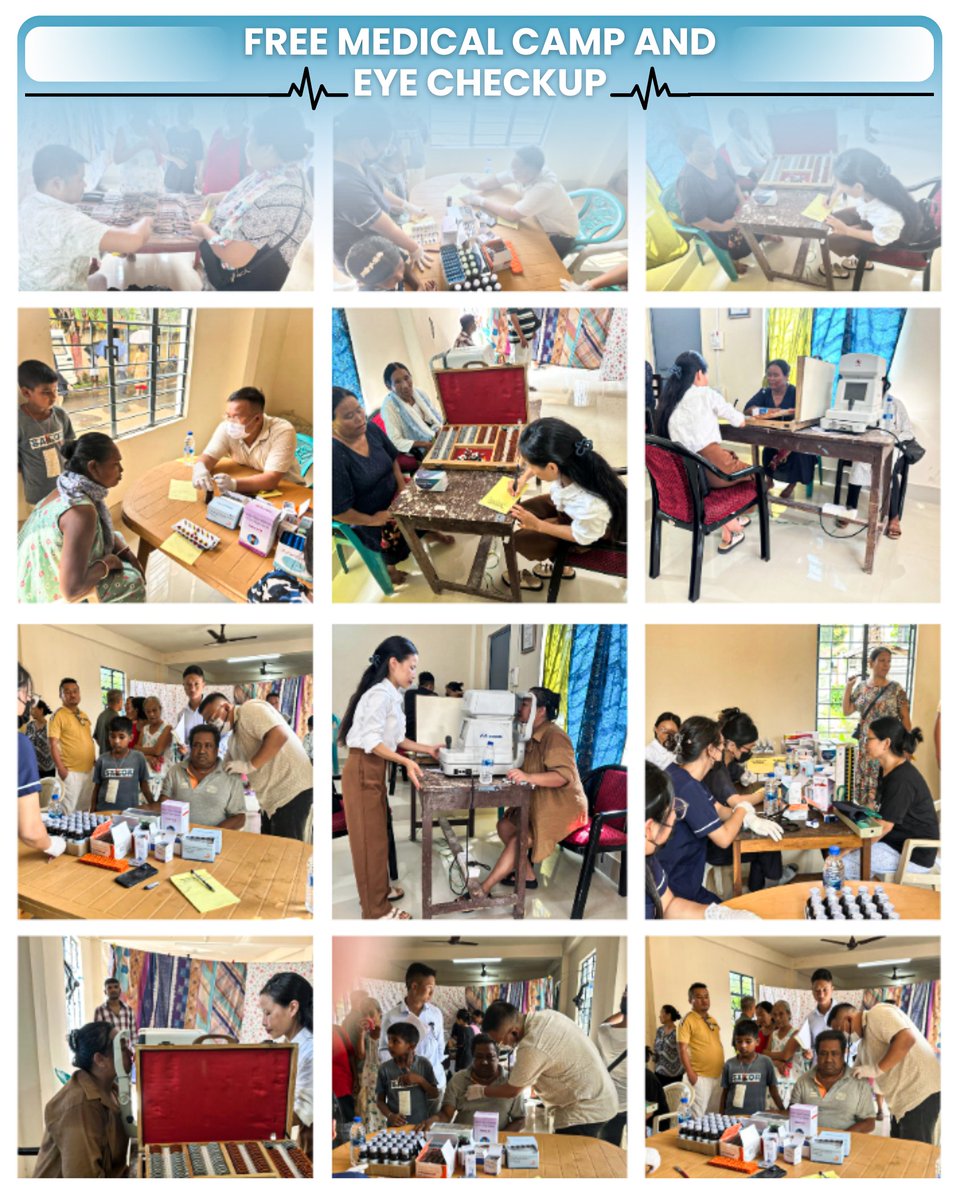 Humbled by the response to our Free Medical &amp; Eye Checkup Camp in Ward 10, Dimapur, after earlier efforts in Ward 6. Grateful to the doctors, volunteers &amp; people whose trust and dedication make this possible. Together, we strive for a healthier community.

BY YOU, FOR YOU.
