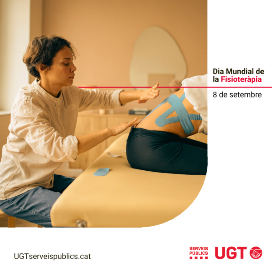 🔴 Avui, 8 de setembre, és el dia Mundial de la #Fisioteràpia: La fisioteràpia és un pilar essencial del sistema sanitari públic. Per aixó diem "Sense els i les fisioterapeutes, la sanitat pública queda coixa".

Manifest: ugtserveispublics.cat/dia-de-la-fisi…