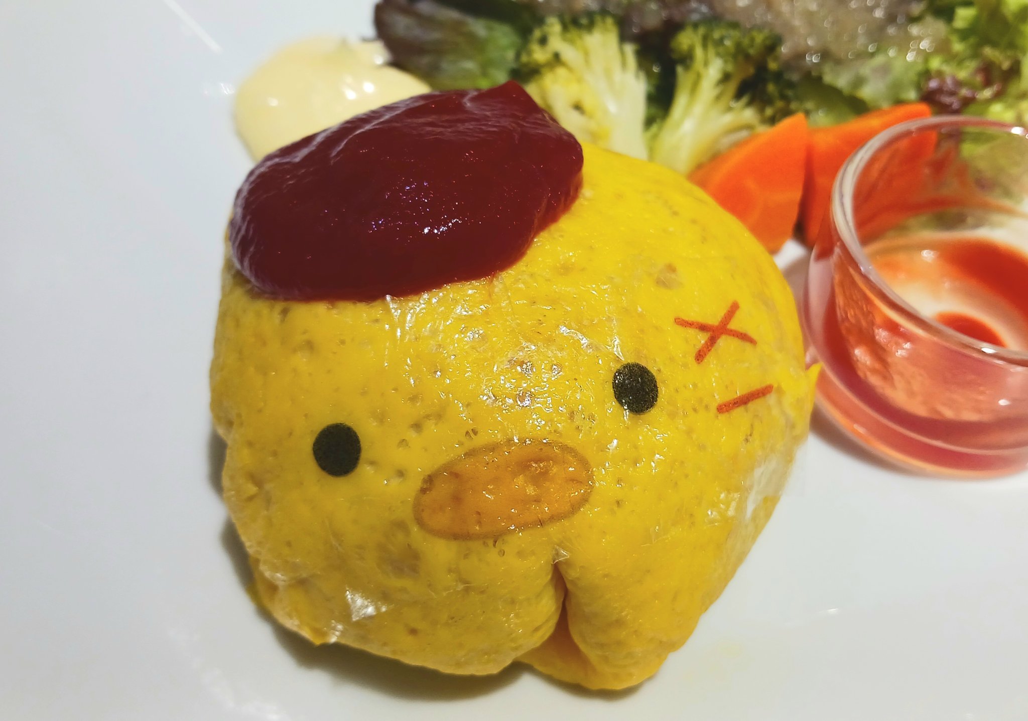 オムライス たいめいけん監修 たんぽぽオムライス風といちごのミルクレープ