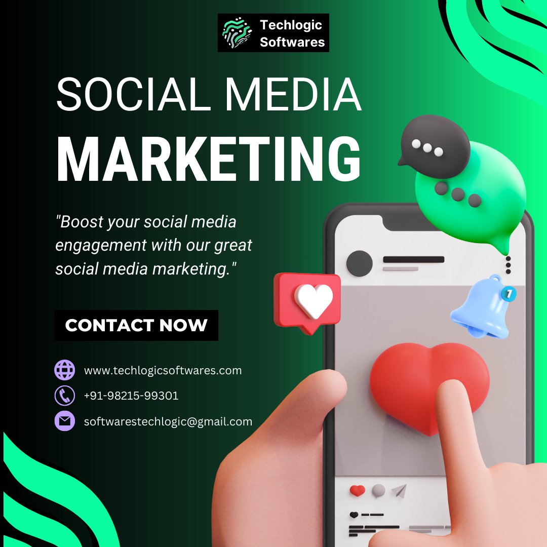 TechlogicS85913's tweet image. 🚀 Take your brand to the next level with Social Media Marketing!
Boost engagement, grow your audience, and build a strong online presence with Techlogic Softwares.
📞 +91-98215-99301
🌐 techlogicsoftwares.com
✨ Let’s create something amazing together!