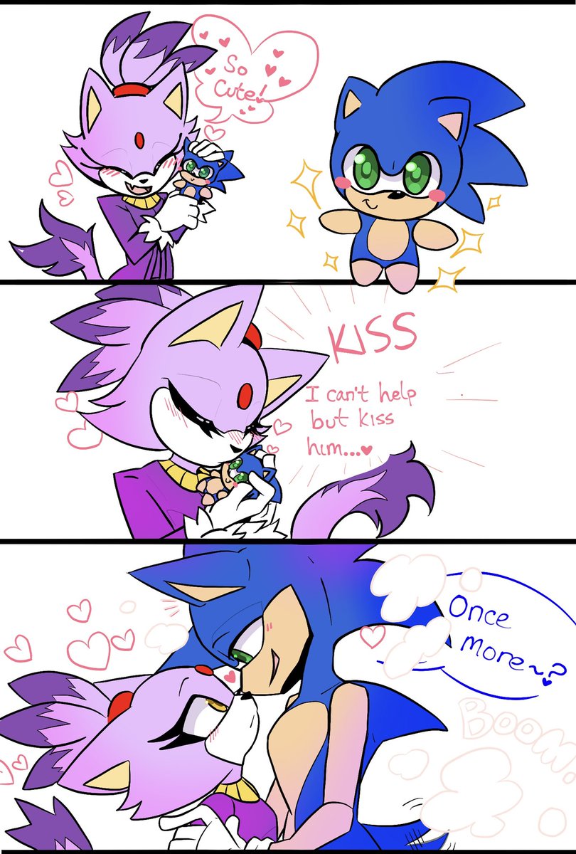 It’s finished!! Blaze adores her Sonic plushie not realizing it was him all along 💙💜

I adore Sonaze sm guys

(I had to fix the eyes sorry for the repost lol)
