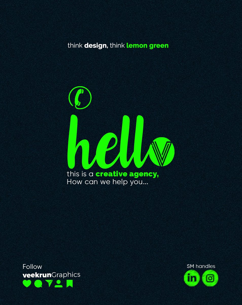 veekrungraphics's tweet photo. Think Design, think LEMON GREEN 💚 https://t.co/NKWinRj5nR