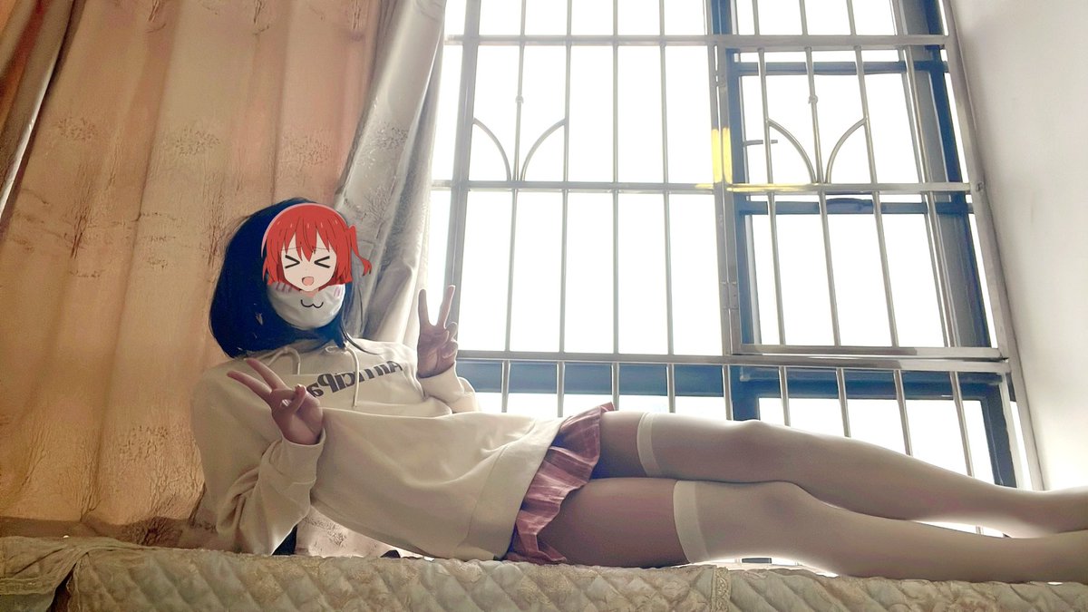 YangClinton2's tweet image. 要被对面楼的看光啦😜 #男娘 #女装