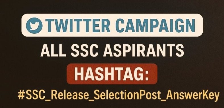 Dhirendar66's tweet image. &quot;SSC से सिर्फ एक ही गुज़ारिश है –

परीक्षा हो या रिज़ल्ट, समय पर काम पूरा कीजिए।

छात्रों का भविष्य मज़ाक नहीं है।&quot;
#SSC_Release_SelectionPost_AnswerKey #sscreforms2025