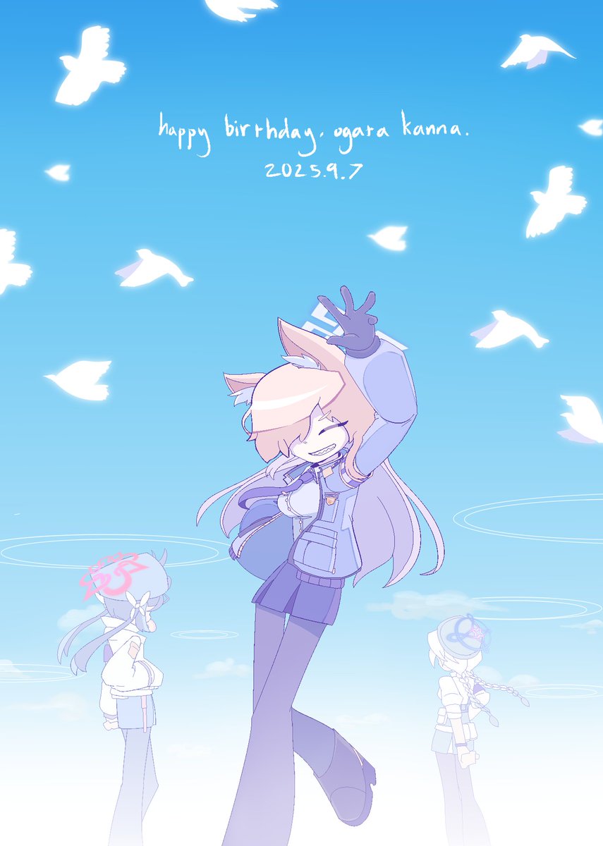 happy birthday, kanna 🤍

#ブルアカ #尾刃カンナ生誕祭2025