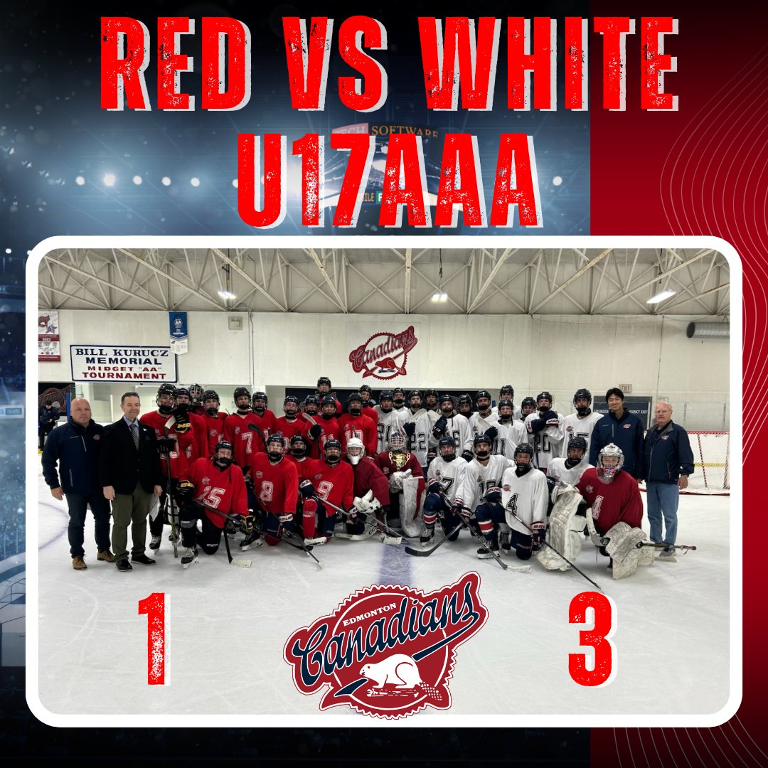 cac_hockey's tweet photo. 🔥 More CAC Red vs White action in the books! U17AAA, U15AA &amp; U11AA left it all on the ice – congrats to everyone who battled hard! 👏💪 #CACProud #RedVsWhite https://t.co/uF1BBTJRXi