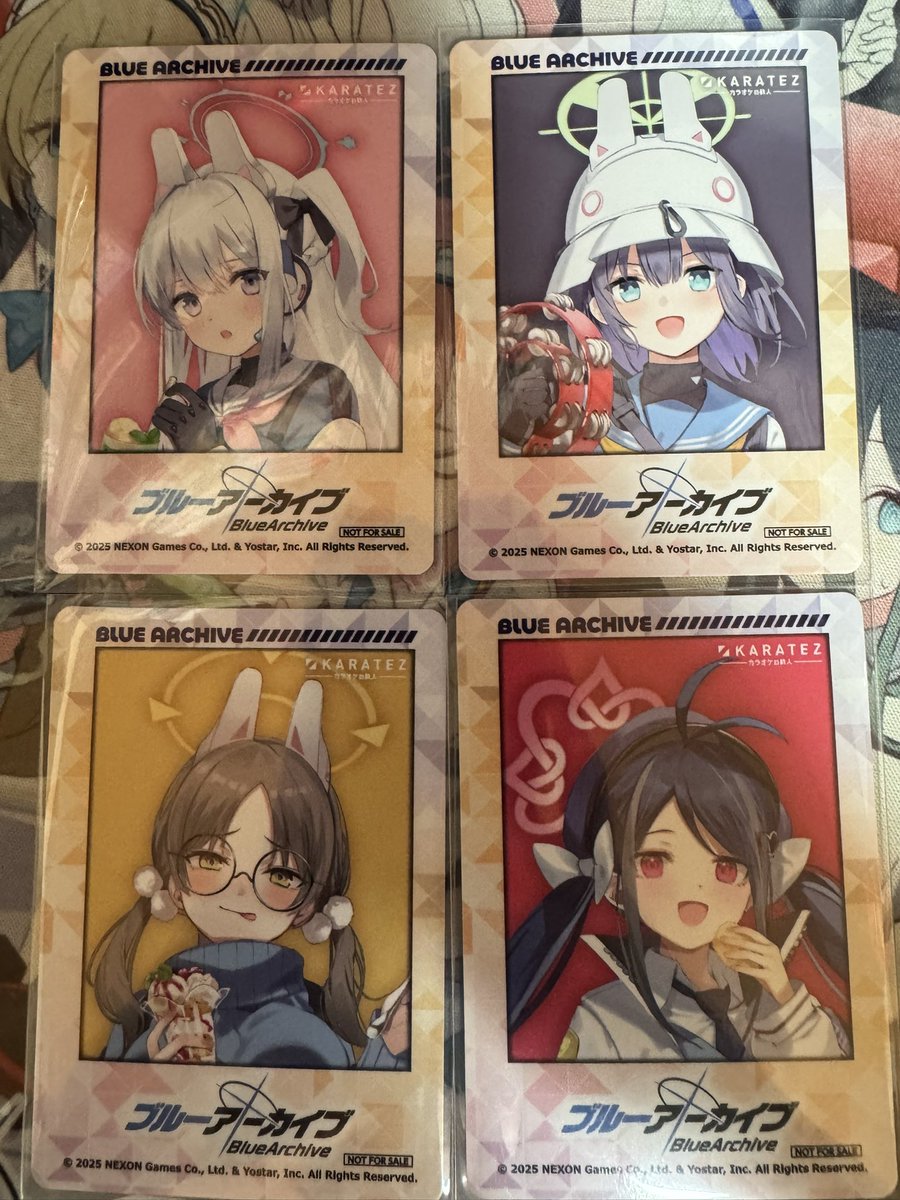 ブルーアーカイブ カラオケの鉄人 ルームキー風カード ミニフォト風