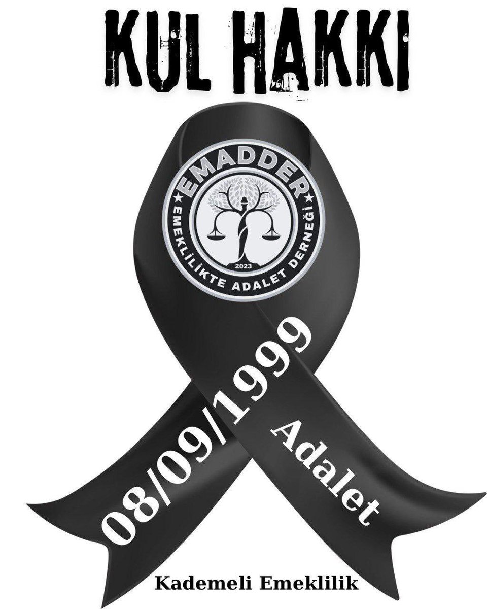 ‼️📣 YENİ TAG 📣‼️
👇👇👇👇👇👇
#UtançTarihiSekizEylül

🖤 8 EYLÜLDE PROFİLLERİMİZİ SİYAH KURDELE İLE KARARTIYORUZ!

08.09.1999… BU TARİH BİR YASA DEĞİL, AÇIK BİR HAK GASPIDIR!
BİR GÜNLE MİLYONLARIN ÖMRÜNDEN 17–20 YIL ÇALINDI!

PRİMLERİMİZİ ÖDEDİK, HİZMETİMİZİ DOLDURDUK,