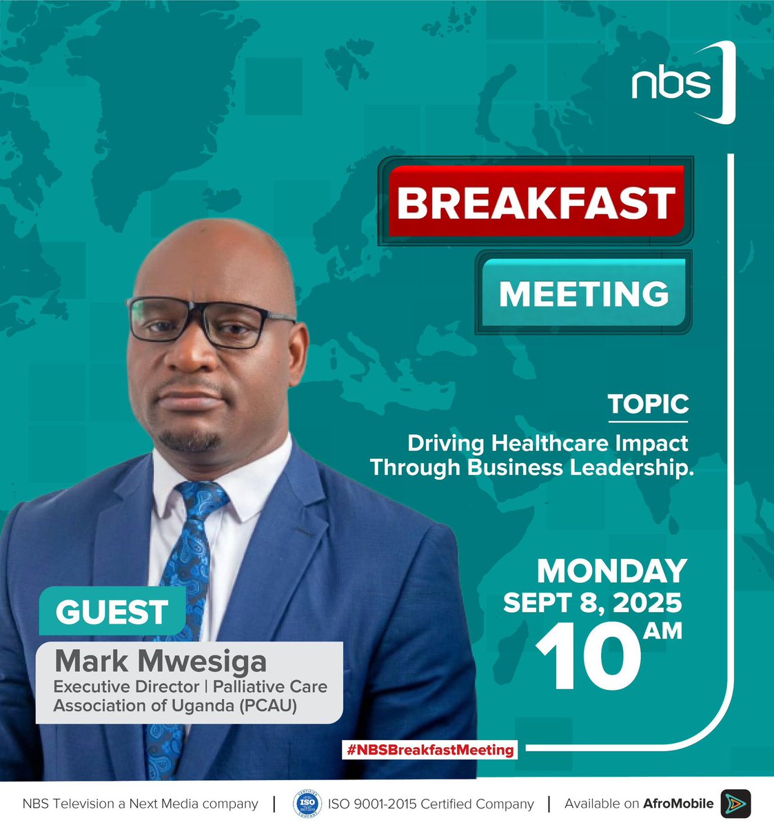 DAkellot's tweet image. Tune in to watch the breakfast meeting on @nbstv as @MarkMwesiga &amp;amp; @JamesOnyoin discuss how businesses leadership can impact healthcare. 
@PCAUganda 
@HlbJimRoberts