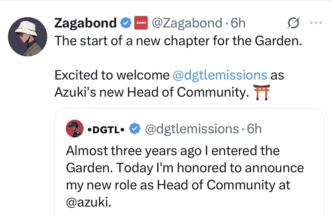And Azuki just expanded its community team ✔️

Wen Doodles?
And when are both getting an Asia division?