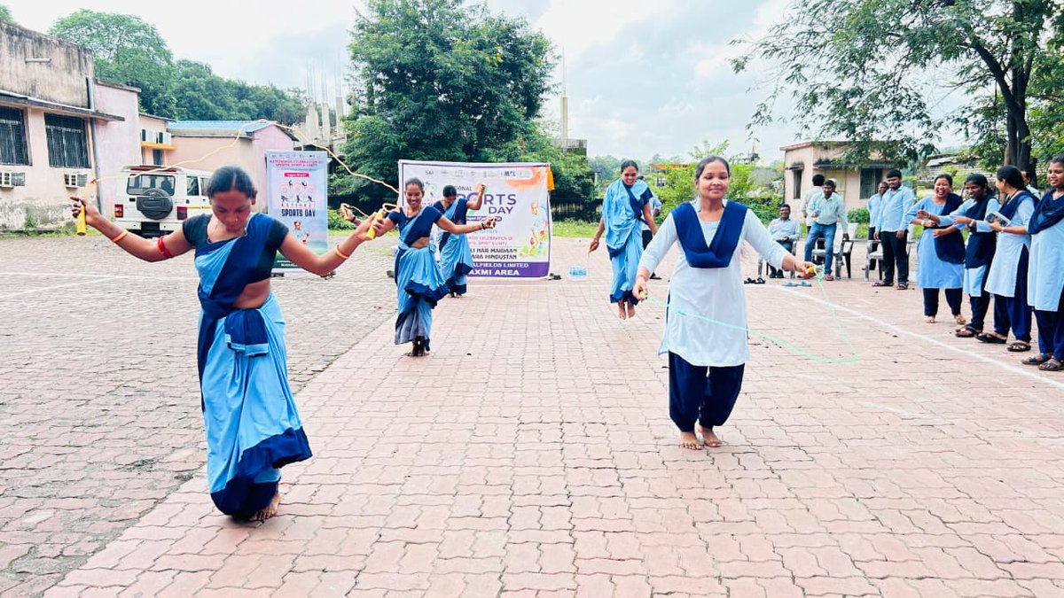 Mahalaxmi_MCL's tweet photo. ""On #NationalSportsDay, we commemorate the birth anniversary of Major Dhyan Chand — India's greatest sporting legend. 🇮🇳
We celebrate the spirit of sportsmanship, teamwork, and resilience.
Here’s to staying fit, focused, and fearless! 🏃‍♂️🚴‍♀️🏏
#mahanadicoalfieldslimited https://t.co/89c0uUMJpF