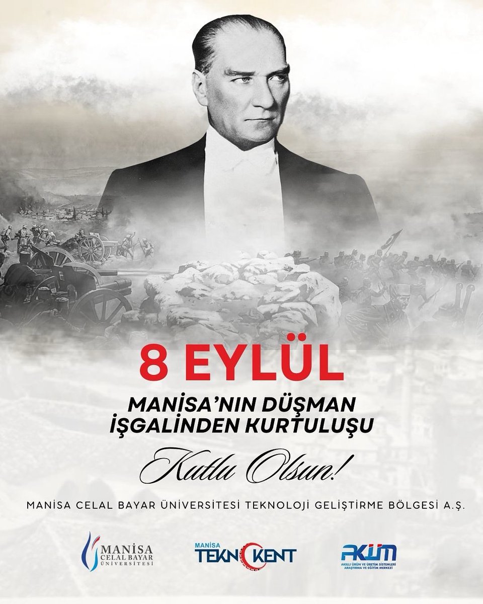 8 Eylül Manisa’nın düşman işgalinden kurtuluşu kutlu olsun! Başta Gazi Mustafa Kemal Atatürk olmak üzere tüm silah arkadaşlarını minnet ve rahmetle anıyoruz

#8eylül
#manisanınkurtuluşu
#manisanınkurtuluşgünü