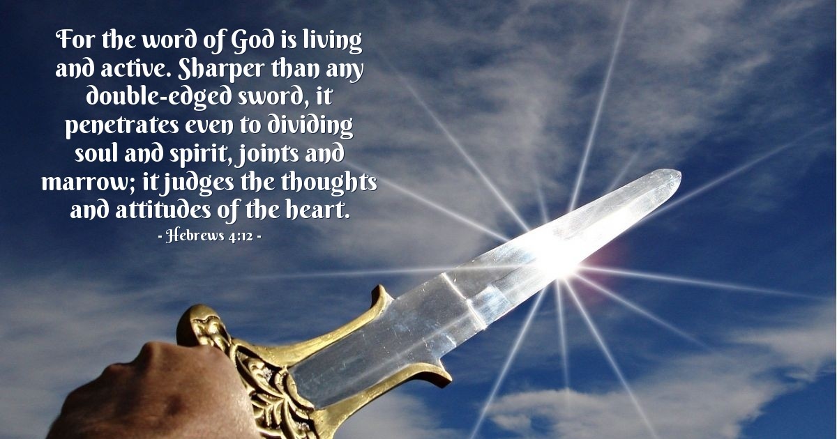 Verse of the Day - Hebrews 4:12 dlvr.it/TMxQNm