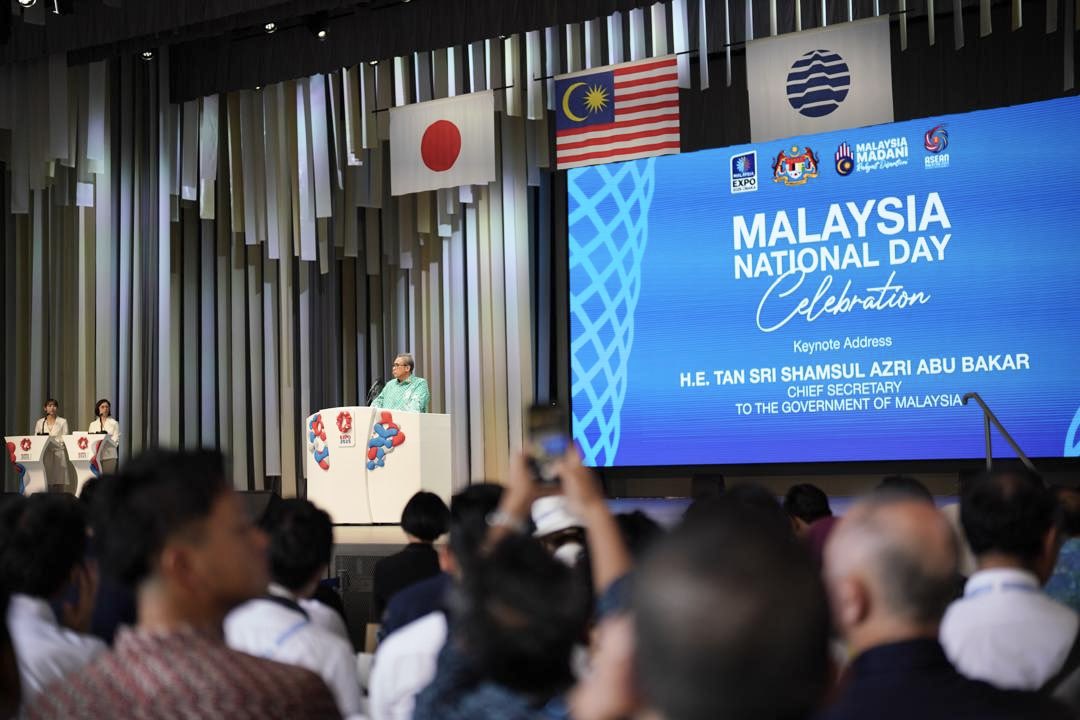 Shamsul Azri bin Abu Bakar (@shamsulazribakr) on Twitter photo World Expo Osaka 2025: ๐๐ฆ๐ด๐ช๐จ๐ฏ๐ช๐ฏ๐จ ๐๐ถ๐ต๐ถ๐ณ๐ฆ ๐๐ฐ๐ค๐ช๐ฆ๐ต๐บ ๐ง๐ฐ๐ณ ๐๐ถ๐ณ ๐๐ช๐ท๐ฆ๐ด. Pagi ini saya berasa amat berbangga kerana diberi peluang untuk merasmikan Sambutan Hari Kebangsaan Malaysia di Expo Osaka Kansai 2025 mewakili YAB Timbalan Perdana Menteri. World Expo Osaka 2025: ๐๐ฆ๐ด๐ช๐จ๐ฏ๐ช๐ฏ๐จ ๐๐ถ๐ต๐ถ๐ณ๐ฆ ๐๐ฐ๐ค๐ช๐ฆ๐ต๐บ ๐ง๐ฐ๐ณ ๐๐ถ๐ณ ๐๐ช๐ท๐ฆ๐ด. Pagi ini saya berasa amat berbangga kerana diberi peluang untuk merasmikan Sambutan Hari Kebangsaan Malaysia di Expo Osaka Kansai 2025 mewakili YAB Timbalan Perdana Menteri.