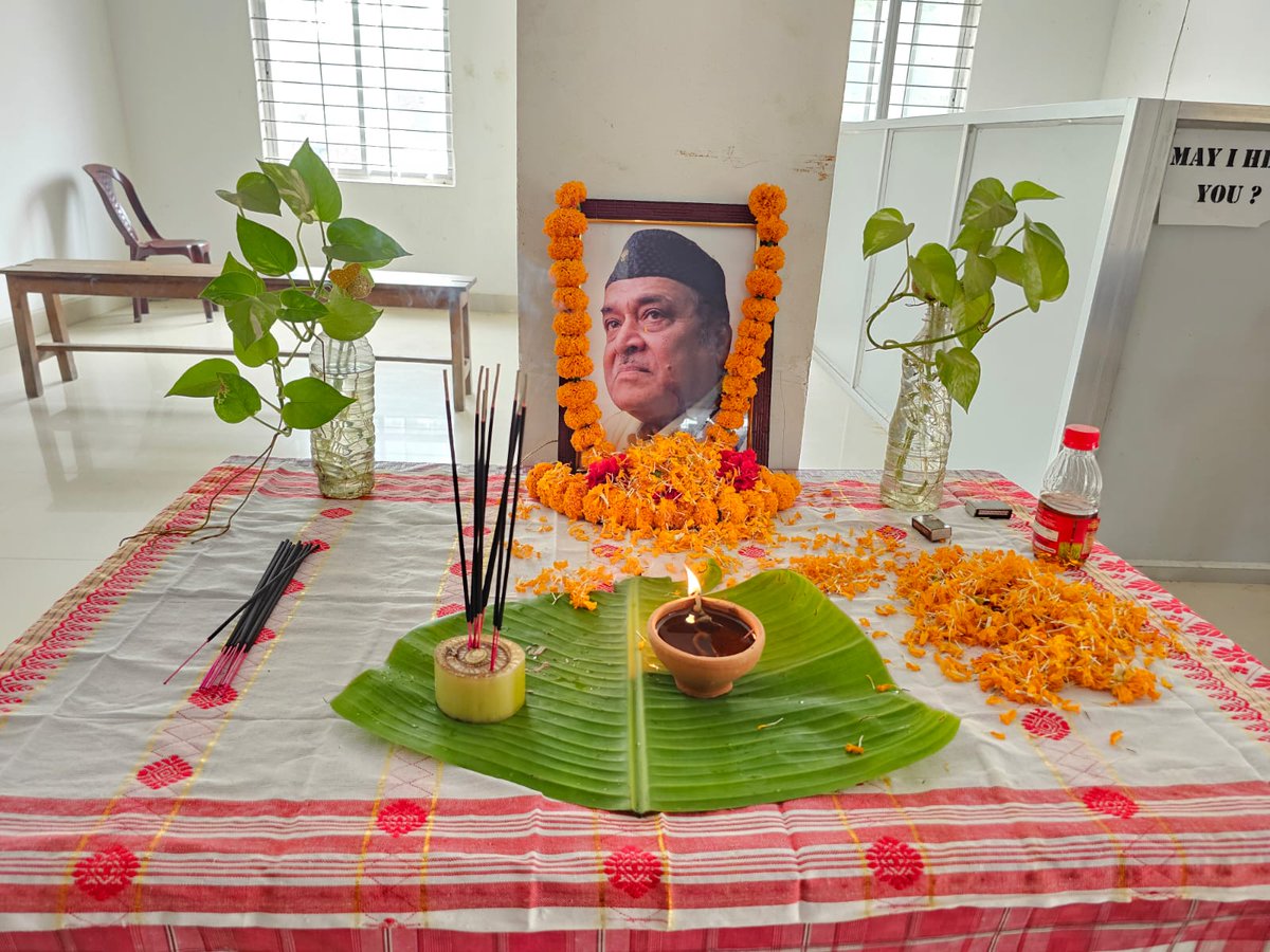 DtoNagaon's tweet photo. On the 99th birth anniversary of Bharat Ratna Dr. #BhupenHazarika remembering &amp; extending tribute to the legendary Personality.

#99toBH https://t.co/ZkfnSgkyO4