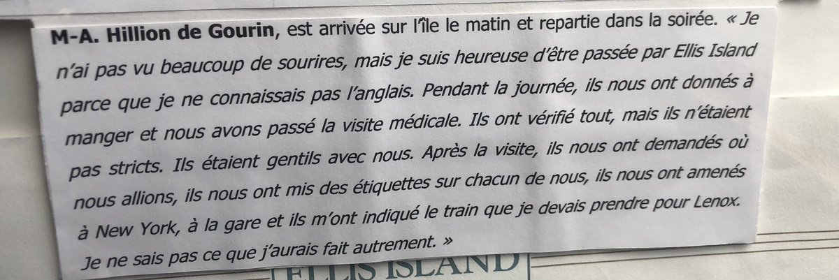 BretagneTrans's tweet photo. 2/ M.-A. Hillion, de Gourin, raconte :
« Je ne connaissais pas l’anglais, mais à Ellis Island, on m’a donné à manger, soignée, guidée jusqu’au train. » https://t.co/3C95xi6XaW