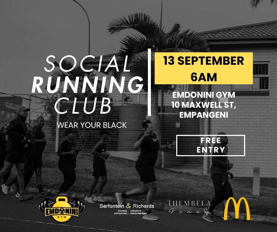 Saturday 13 September a RUN + HANG just show up 🖤