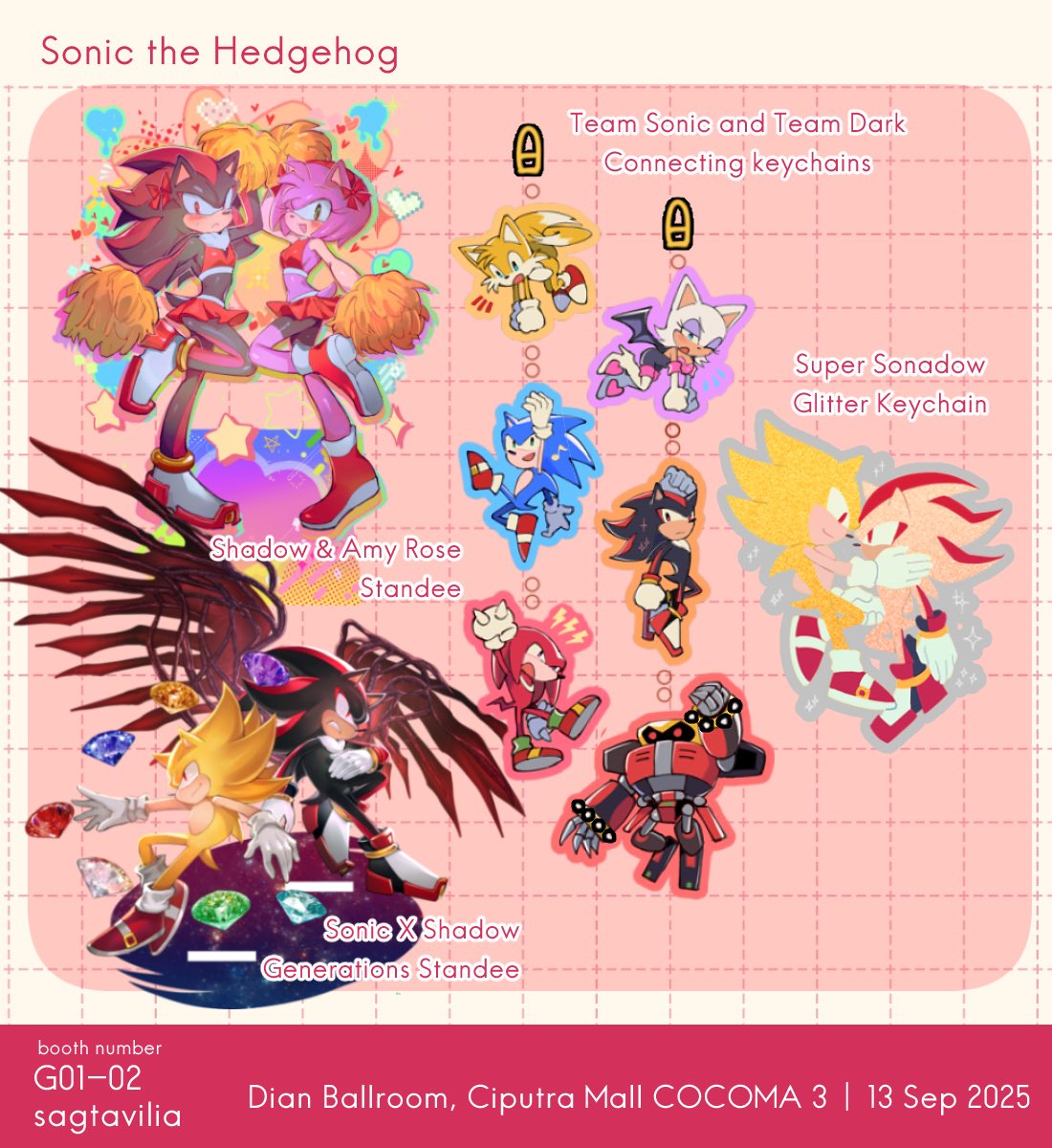 Hello!! ✨
I will be boothing at Cocoma on 13th September 2025!!❤️

Table: G01-02
Fandom: Original comic, original drinks, sonic the hedgehog

#cocoma3 #cocoma3catalogue