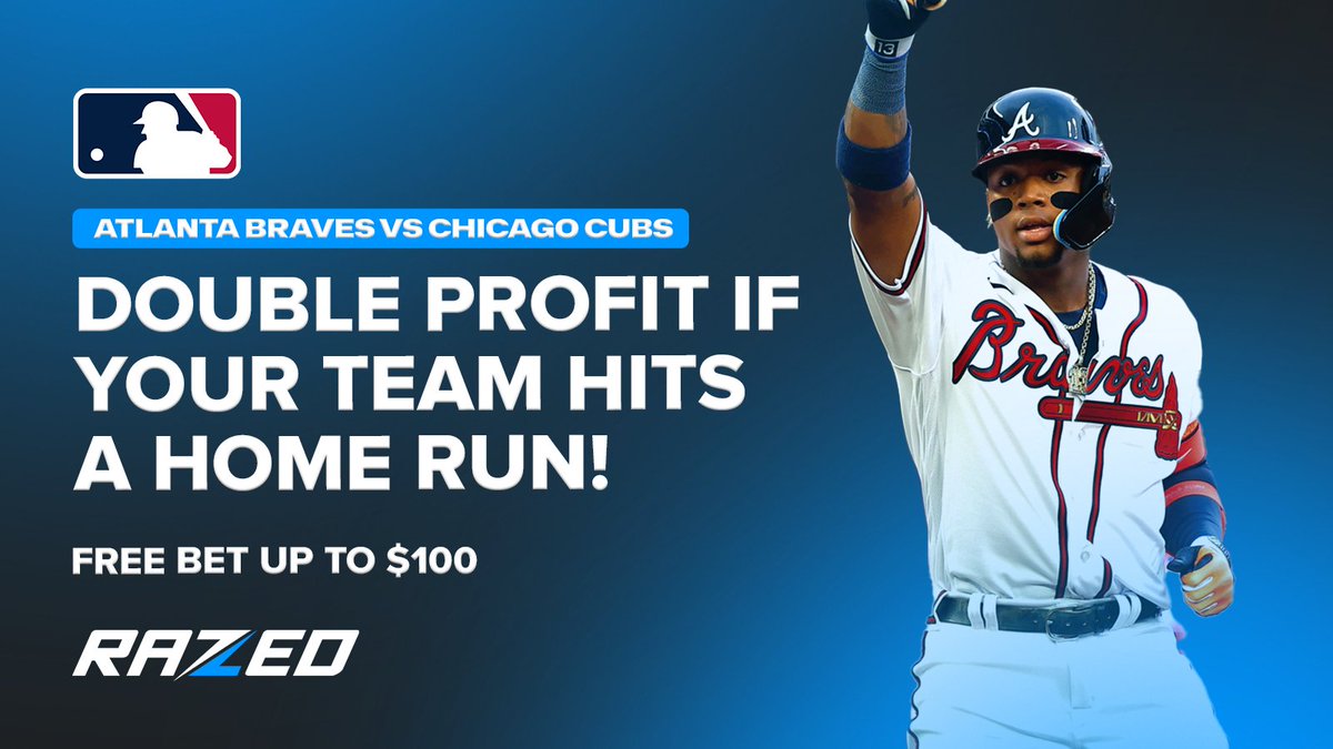 🚨Major League Baseball Promotion🚨

Place your bet on the Braves or Cubs. If your team knocks one out of the park, you score DOUBLE PROFIT.

✅ Only your highest pre-match single bet counts
🚫 No parlays
🚫 No live bets