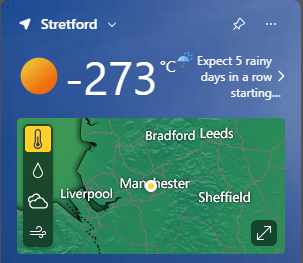 little bit cold today