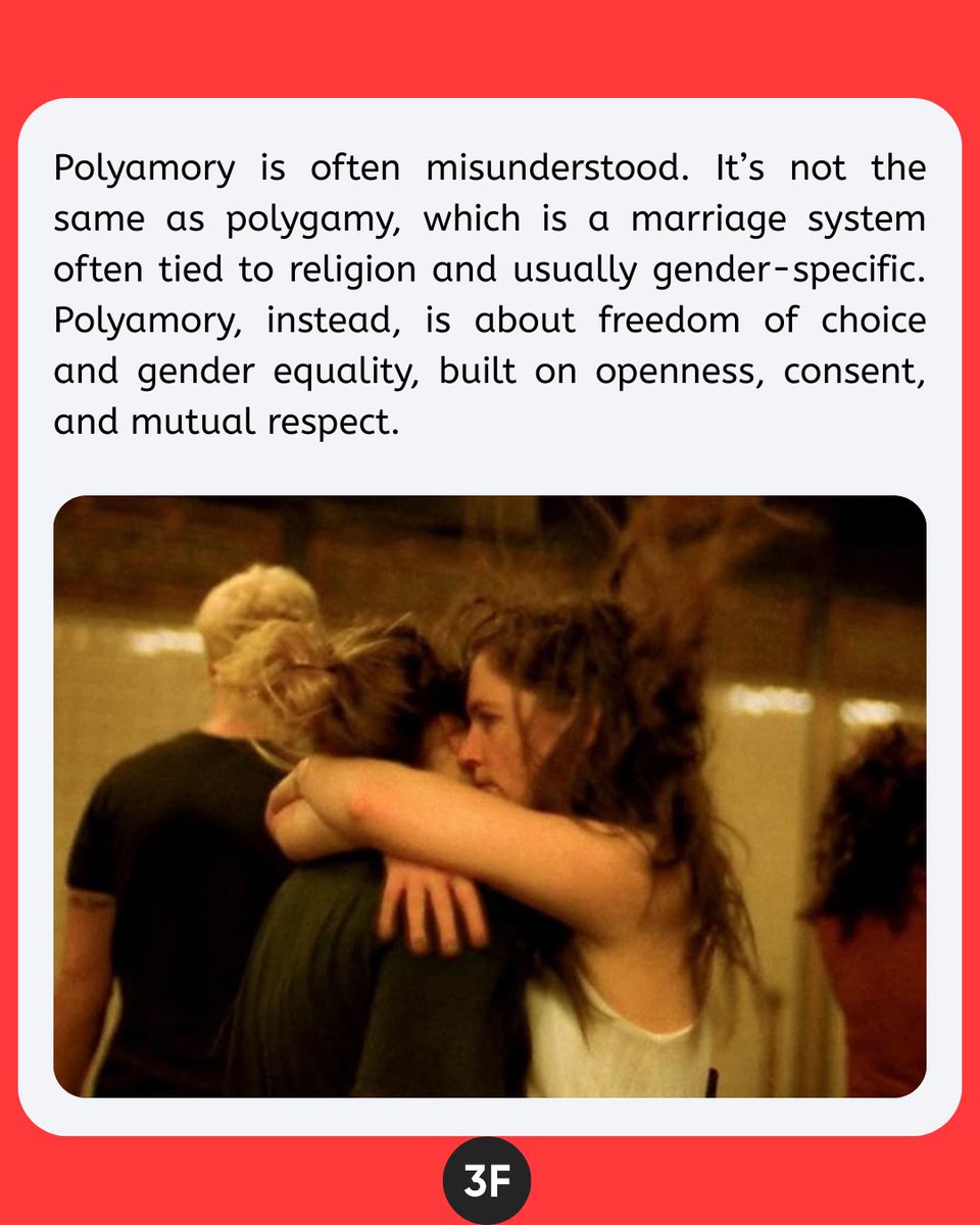 3fungo2016's tweet image. 💞 Polyamory: Love with Honesty, Not Secrets 💞

Polyamory isn’t about chasing endless partners or avoiding commitment. What matters is that everyone involved feels heard, valued, and safe.

#3fun #Polyamory #ENM #Relationship #Throuple
