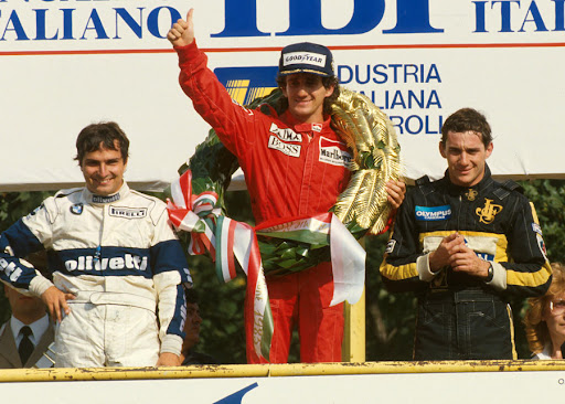 #MsportXtra © (@msportxtra) on Twitter photo #F1 #OnThisDay, September 8th 1985, <a href="/Prost_official/">Alain Prost</a> in the <a href="/McLarenF1/">McLaren</a> was victorious at <a href="/Autodromo_Monza/">Autodromo Nazionale Monza</a> by winning the #ItalianGP . Nelson Piquet took 2nd for <a href="/BrabhamOfficial/">Brabham</a> while polesitter <a href="/ayrtonsenna/">Senna</a> (Lotus) just took 3rd. youtube.com/watch?v=4MYXcX… #MsportXtra <a href="/UnracedF1/">UnracedF1</a> #F1 #OnThisDay, September 8th 1985, <a href="/Prost_official/">Alain Prost</a> in the <a href="/McLarenF1/">McLaren</a> was victorious at <a href="/Autodromo_Monza/">Autodromo Nazionale Monza</a> by winning the #ItalianGP . Nelson Piquet took 2nd for <a href="/BrabhamOfficial/">Brabham</a> while polesitter <a href="/ayrtonsenna/">Senna</a> (Lotus) just took 3rd. youtube.com/watch?v=4MYXcX… #MsportXtra <a href="/UnracedF1/">UnracedF1</a>