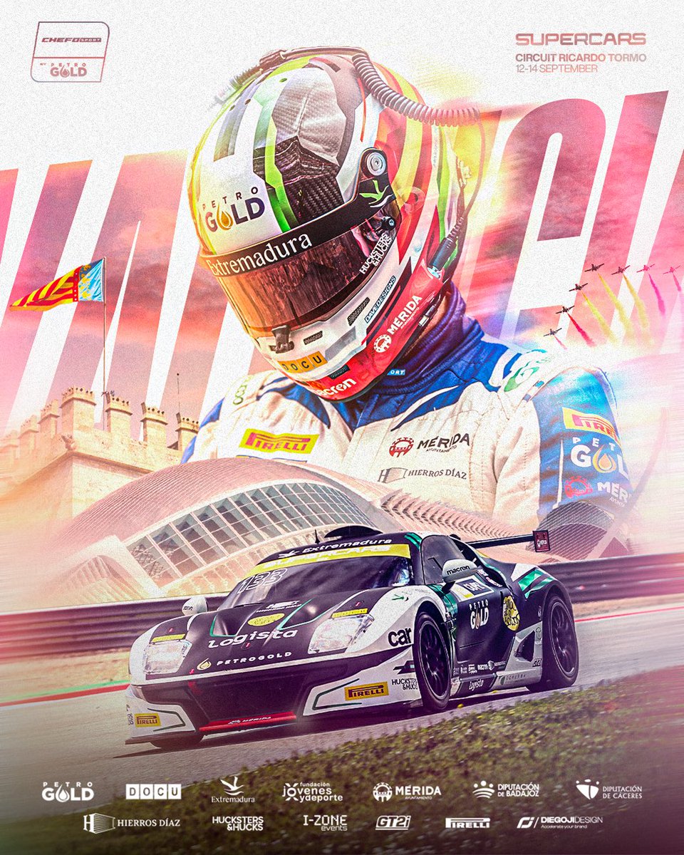 Por fin, se acabó la espera… ¡semana de carreras!
𝗦𝗨𝗣𝗘𝗥𝗖𝗔𝗥𝗦 llega a 𝗩𝗔𝗟𝗘𝗡𝗖𝗜𝗔
#Ligier #Supercars #AngelSantos #ChefoSportbyPetroGold #Extremadura #PetroGold #Docu
<a href="/SouthGt4/">Iberian Supercars🇪🇸🇵🇹</a> <a href="/chefosport/">Chefo Sport</a> <a href="/PetroGoldExt/">PetroGold</a> <a href="/GrupoDocu/">Grupo Docu</a> <a href="/FJyD/">Fundación Jóvenes y Deporte 🅵🅹🆈🅳 💚🤍🖤</a> <a href="/DipCaceres/">Diputación d Cáceres</a> <a href="/DipBadajoz/">Diputación d Badajoz</a> <a href="/extremaduraspor/">ExtremaduraSport.com</a>