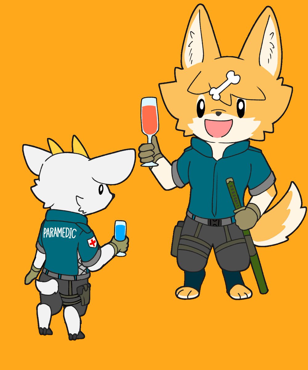 🐕️ねぇねぇこんなパーティー、２人で抜け出さない？

🐐ごめんなさい