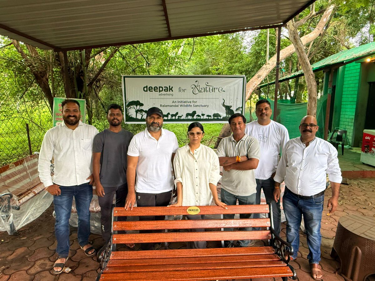 DeepakAdAgency's tweet photo. Deepak for Nature. A CSR initiative under which the agency donated benches and dustbins to Ralamandal Wildlife Sanctuary, Indore. We hope these will be used by the visitors with all the good intentions of sitting with nature and keeping it clean.  #Indore #wildlife https://t.co/Mpy6AlcTkC